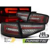 LED BAR TAIL LIGHTS BLACK SEQ fits AUDI A4 B8 12-15 SEDAN OEM LED