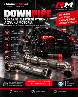 Downpipe – Výrazné zlepšení výkonu a zvuku motoru