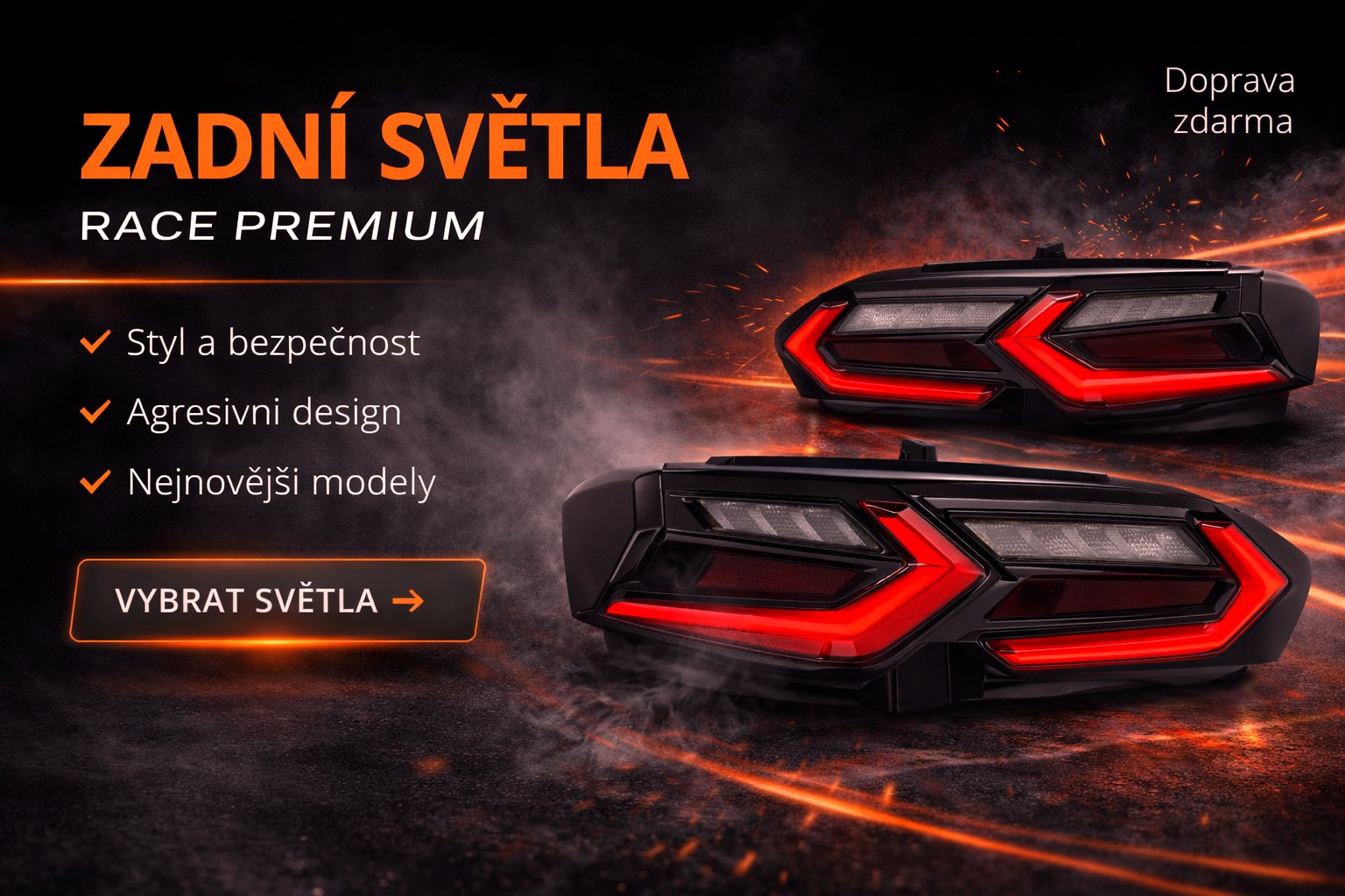 Zadní čirá světla