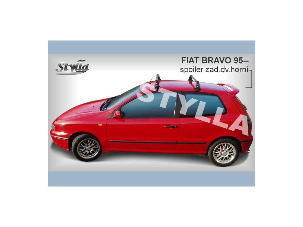 ECKBRJA Spoiler Für Fiat Bravo 2006-2016 - ABS Dachspoiler In Schwarz