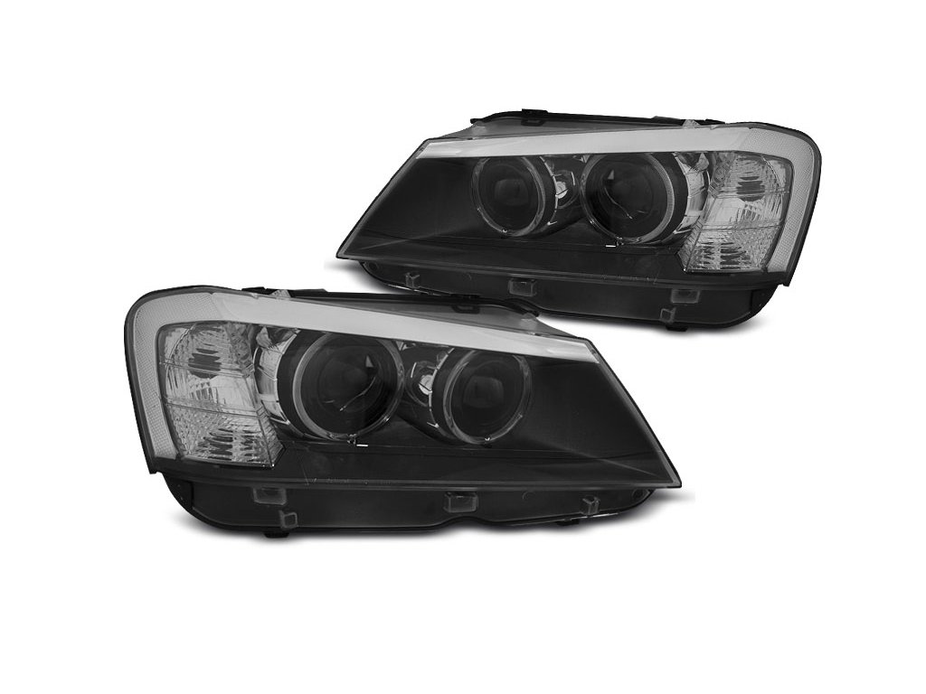 Přední světla BMW X3 F25 10-14 - černé LED | Tuningshop.cz