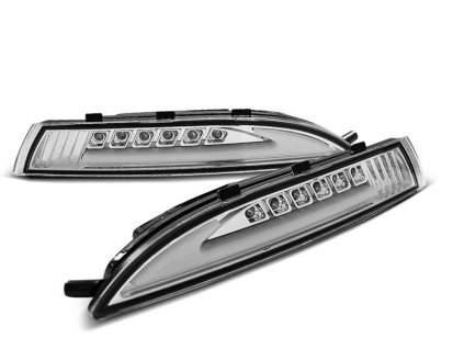 Blinkry přední VW Scirocco III 08-14 chrom LED s pozičním světlem