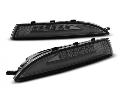Blinkry přední VW Scirocco III 08-14 kouřové LED BAR s pozičním světlem