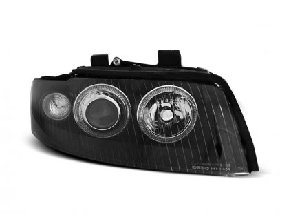Přední světla Audi A4 8E 01-04 Angel Eyes XENON D1S - černé