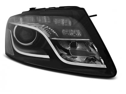 Přední světla Audi Q5 08-12 - černé TRU DRL