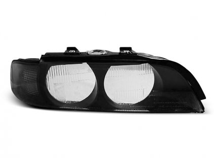 Přední světla BMW E39 95-00 - kryty světel, náhradní sklo H7 - černé/kouřové