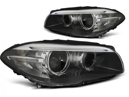 Přední světla BMW F10,F11 10-13 černé LED DRL