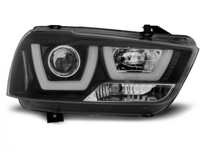 Přední světla Dodge Charger LX II 11-15 černé TUBE LIGHT