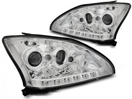 Přední světla Lexus RX 330/350 03-08 chrom TUBE LIGHT