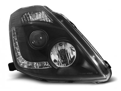 Přední světla Nissan 350Z 03-08 XENON D2S - černé