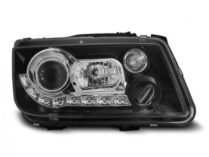 Přední světla VW Bora 98-05 - černé