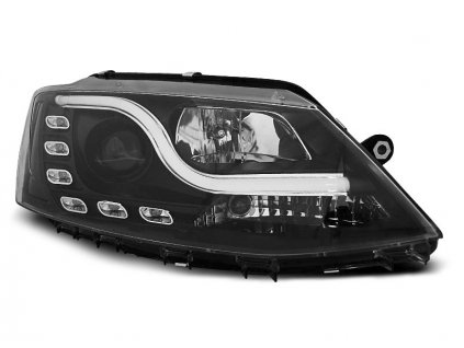 Přední světla VW Jetta VI 11+ černé TRU DRL