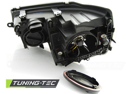 Přední světla VW T5 10-15 s homologovaným denním svícením - chrom TRU DRL
