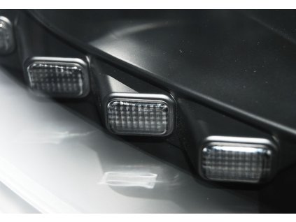 Přední světla VW T5 10+ s homologovaným denním svícením - černé TRU DRL