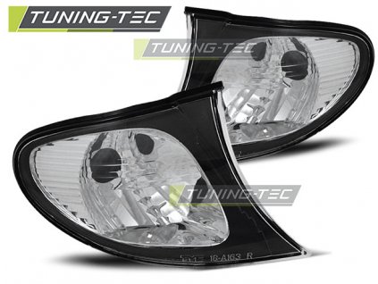 Přední blikače BMW E46 09.01-03.05 sedan/combi - černý rámeček