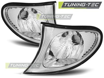 Přední blikače BMW E46 09.01-03.05 sedan/combi - chrom rámeček