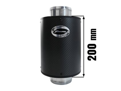 Sportovní vzduchový filtr SIMOTA - universál, karbon Airbox 200x150 80mm XXL