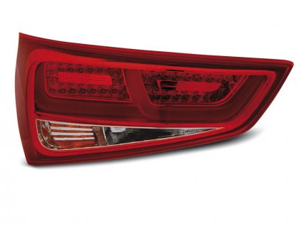 Zadní světla Audi A1 2010- červené/krystal LED BAR