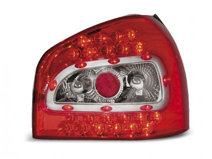 Zadní světla Audi A3 8L 96-00 - krystal/červené LED