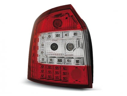 Zadní světla Audi A4 01-04 combi - krystal/červené LED