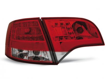 Zadní světla Audi A4 05-08 combi - krystal/červené LED