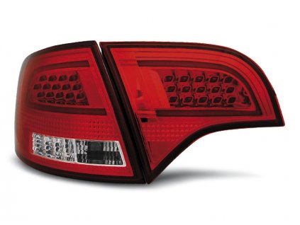 Zadní světla Audi A4 05-08 combi - krystal/červené LED BAR