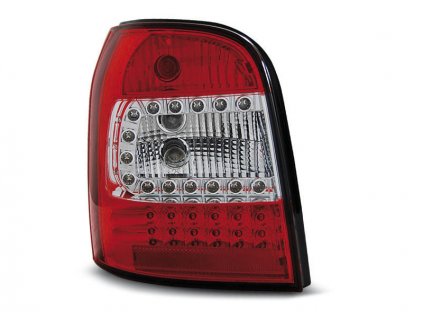 Zadní světla Audi A4 B5 Avant 95-01 červená/krystal LED