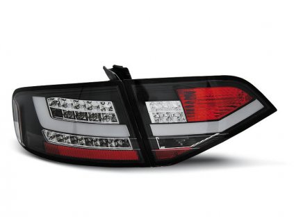 Zadní světla Audi A4 B8 8K Lim. 07-11 - černá/krystal LED