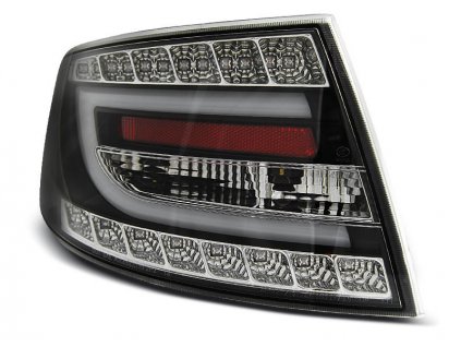 Zadní světla Audi A6 04-08 sedan - černé LED BAR 6PIN