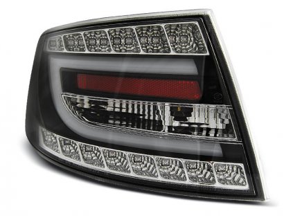 Zadní světla Audi A6 04-08 sedan - černé LED BAR 7PIN