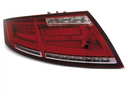 Zadní světla Audi TT 04.06-02.14 červené/krystal LED BAR