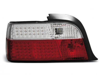 Zadní světla BMW E36 92-98 coupe/cabrio - krystal/červené LED