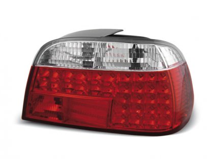 Zadní světla BMW E38 95-02 - krystal/červené LED