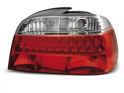 Zadní světla BMW E38 95-02 - krystal/červené LED