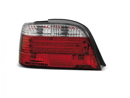 Zadní světla BMW E38 95-02 - krystal/červené LED