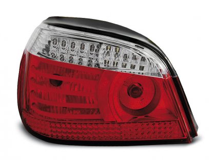 Zadní světla BMW E60 03-07 sedan - červená/krystal LED