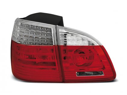 Zadní světla BMW E61 04-07 combi - červený/krystal LED