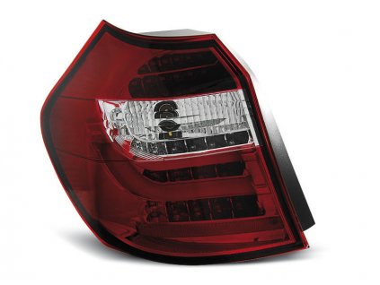 Zadní světla BMW E87/E81 07-11 - krystal/červené LED BAR