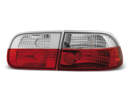 Zadní světla Honda Civic 91-95 3dv. - krystal/červené