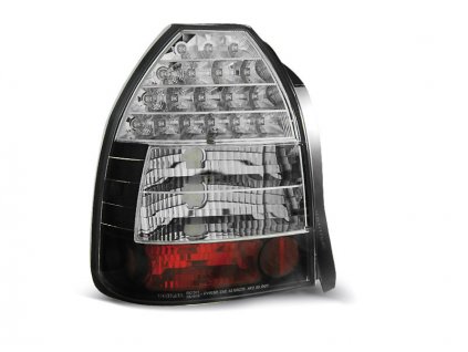 Zadní světla Honda Civic 95-00 3dv. - krystal/černé LED