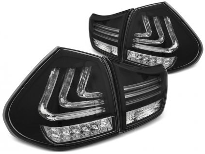 Zadní světla Lexus RX 330/350 03-08 černé LED BAR