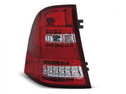 Zadní světla Mercedes Benz ML W163 98-05 - krystal/červené LED