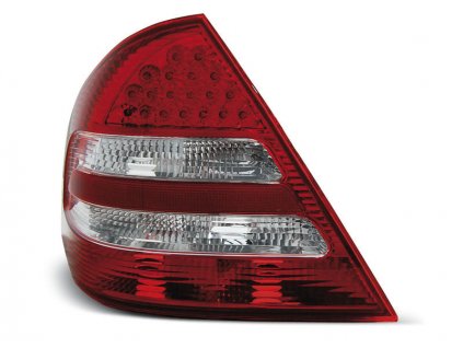 Zadní světla Mercedes Benz W203 C-Klasse 04-07 - bílé/červené LED