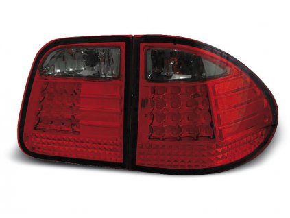 Zadní světla Mercedes Benz W210 Combi E-Klasse 93-00 - kouřové/červené LED