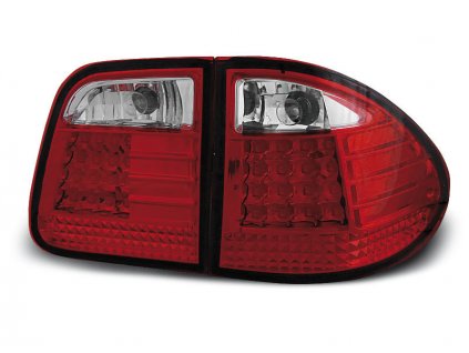 Zadní světla Mercedes Benz W210 Combi E-Klasse 93-00 - krystal/červené LED