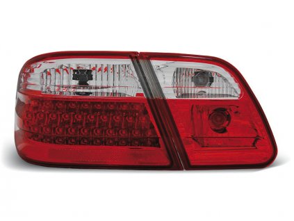 Zadní světla Mercedes Benz W210 Sedan E-Klasse 93-00 - krystal/červené LED