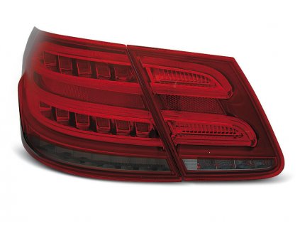 Zadní světla Mercedes Benz W212 E-Klasse 09-13 sedan - červené/kouřové LED BAR