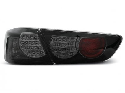 Zadní světla Mitsubishi Lancer 8 sedan 08-11 - černé/kouřové LED