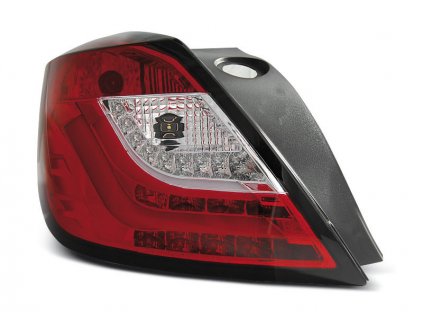 Zadní světla Opel Astra H 3D GTC 04-09 - červené/krystal LED BAR