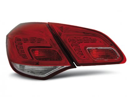 Zadní světla Opel Astra J HTB 09+ červená/ krystal LED BAR
